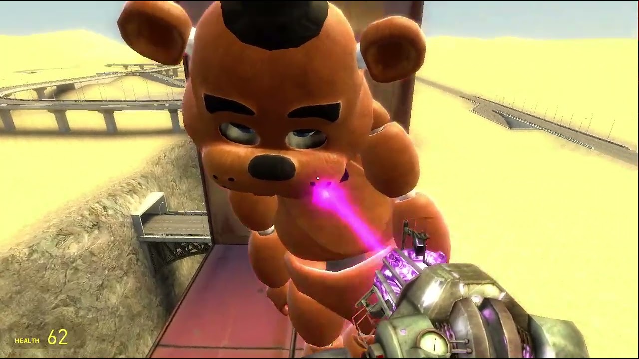 Gmod FNAF on a bridge