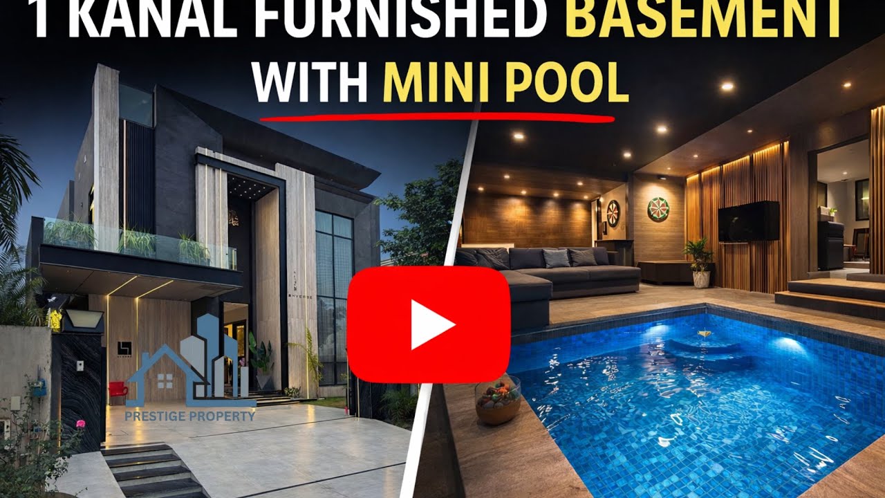 1 Kanal Fully Furnished With Basement Ultra Modern Design Bungalow Available for Sale in DHA Lahore