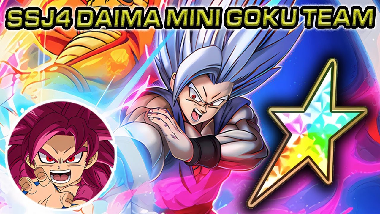100% LR GOHAN BEAST ON SSJ4 DAIMA GOKU TEAM! Dragon Ball Z Dokkan Battle