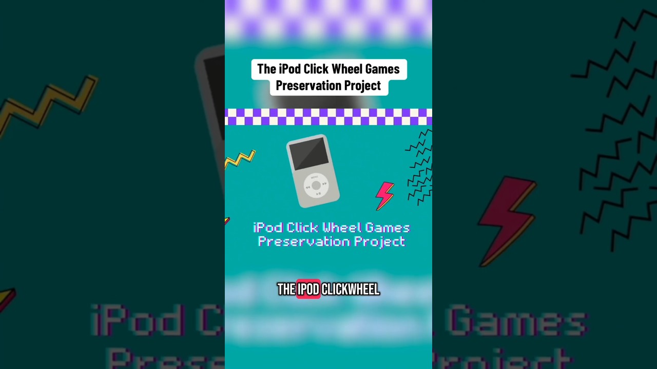 The iPod Click Wheel Games Preservation Project #shorts