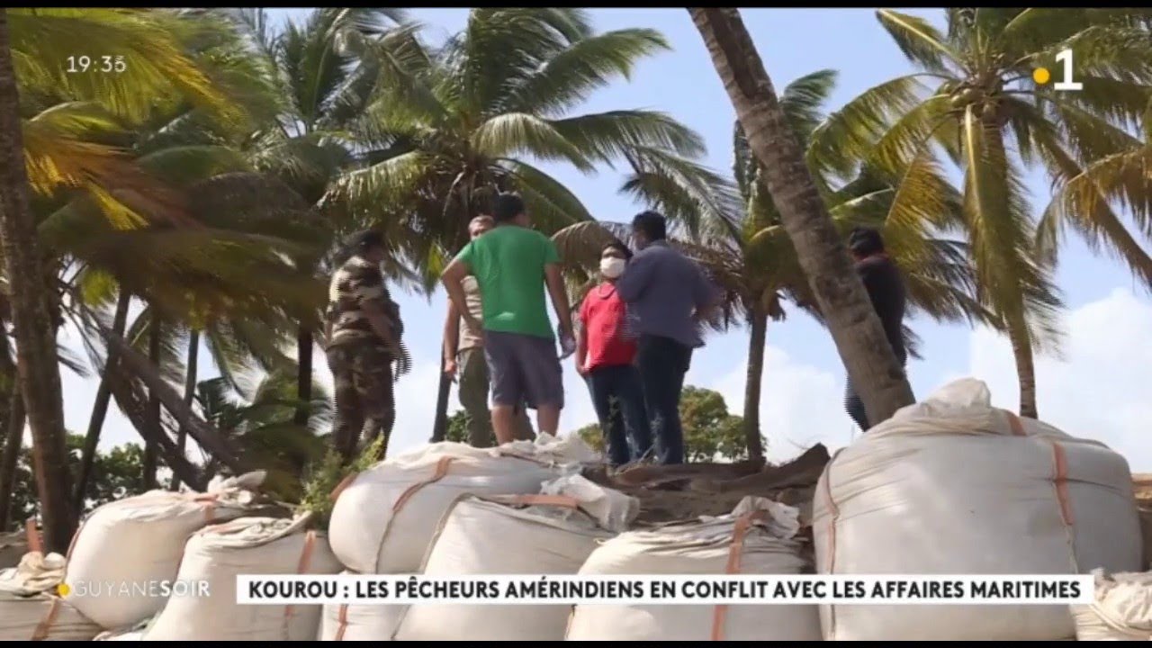 Kourou : les pêcheurs amérindiens en conflit avec les Affaires Maritimes