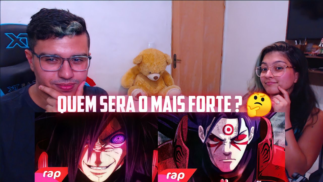 REACT 2 EM 1 Rap do Madara (Naruto) - ME TORNEI UM DEUS  & Rap do Hashirama - O PRIMEIRO HOKAGE