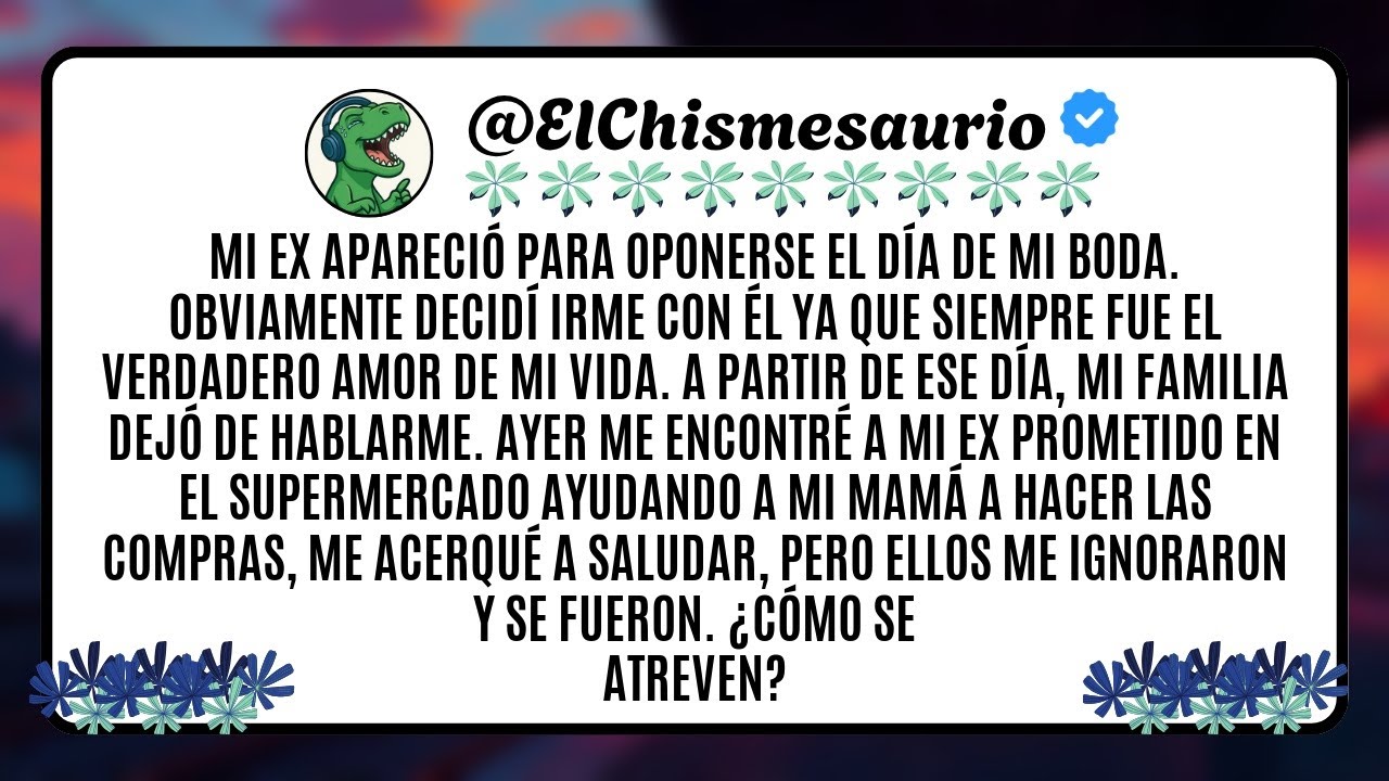 Mi ex apareció para oponerse el día de mi boda. Obviamente decidí irme con él ya que siempre fue el