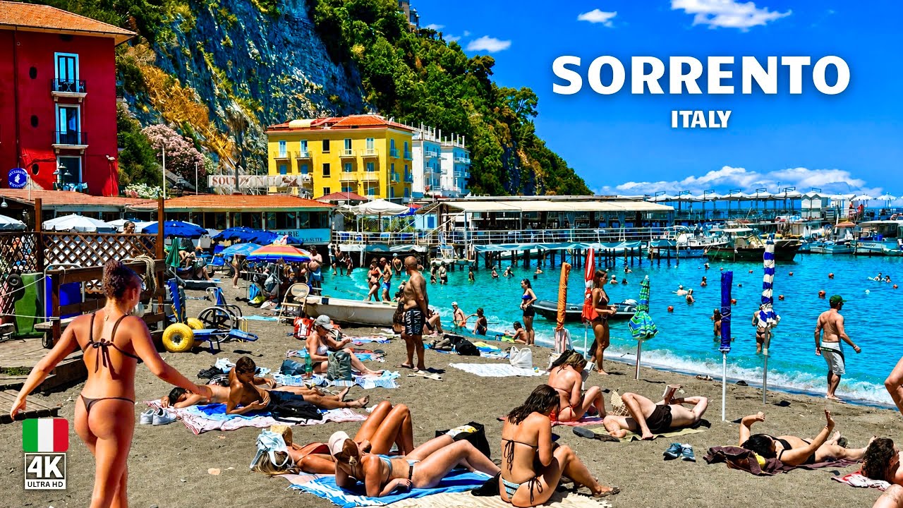 Sorrento, Italy 4K Walking Tour 🇮🇹 | Lemon Town & Sea Views | Amalfi Coast Gateway