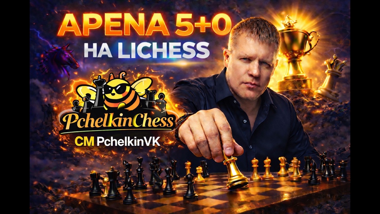Вечерняя арена 5+0 #shorts #игры #lichess #шортс #pchelkinvkchess на lichess.org