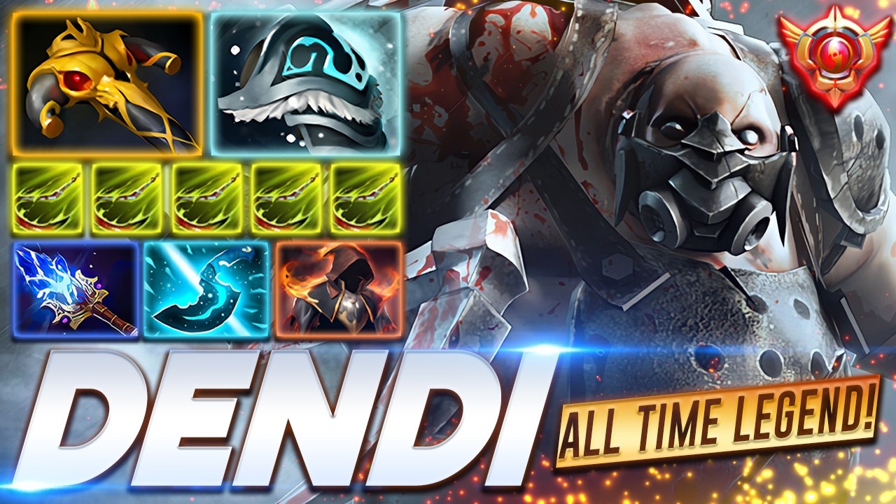 Dendi Pudge - All Time Legend - Dota 2 Pro Gameplay [Watch & Learn]