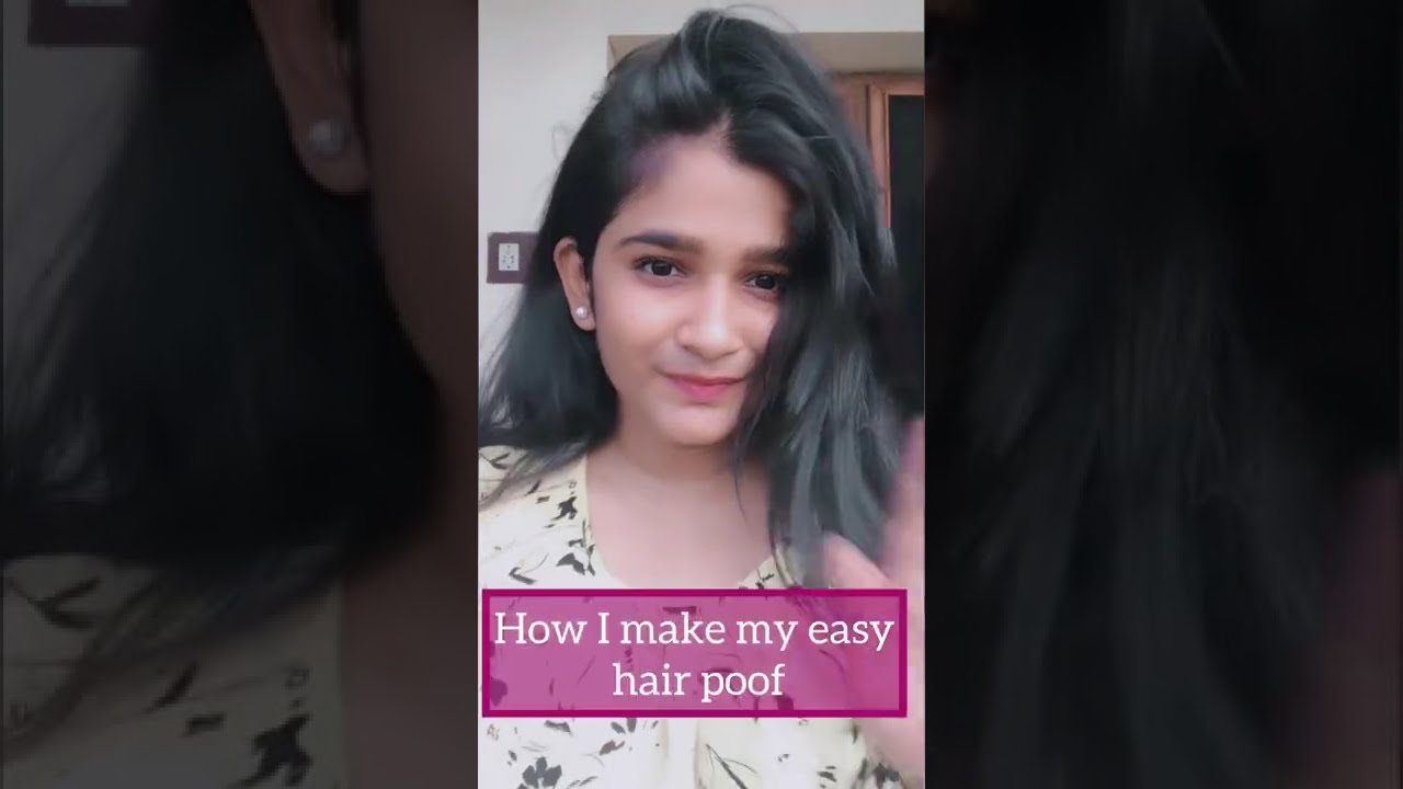 Easy hair poof #shorts #hairstyle