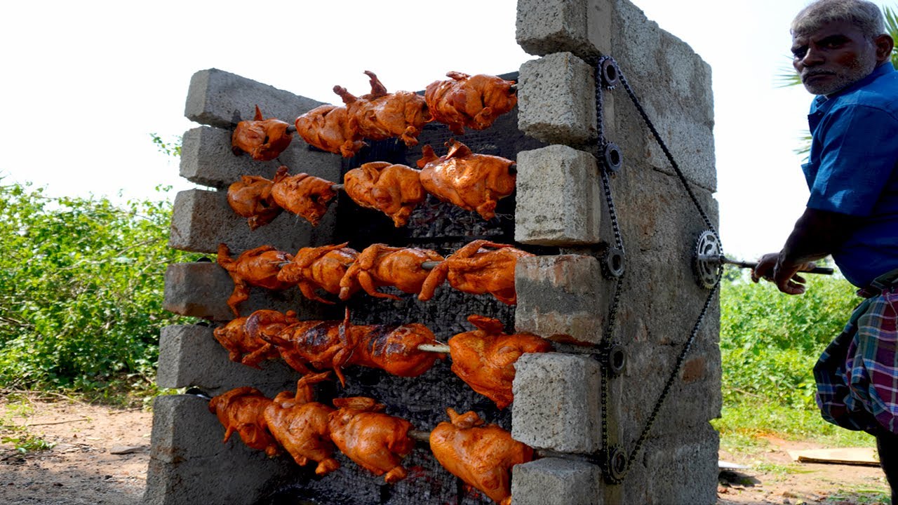 Bicycle Free Wheel Tandoori | Restaurant Style Roasted Rotisserie Chicken | Wood Fired Chicken