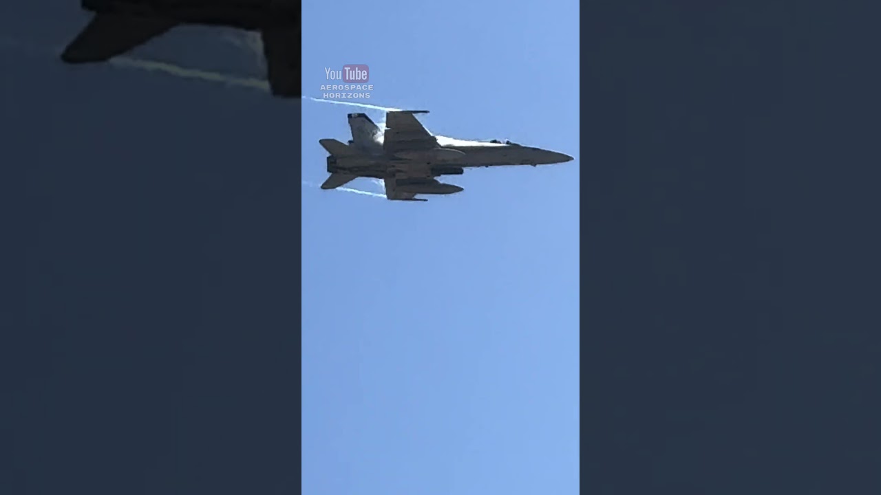 USMC Legacy Hornet buzzes Miramar for MAGTF demo! #aviation #military #marines #f18 #aircraft #usmc