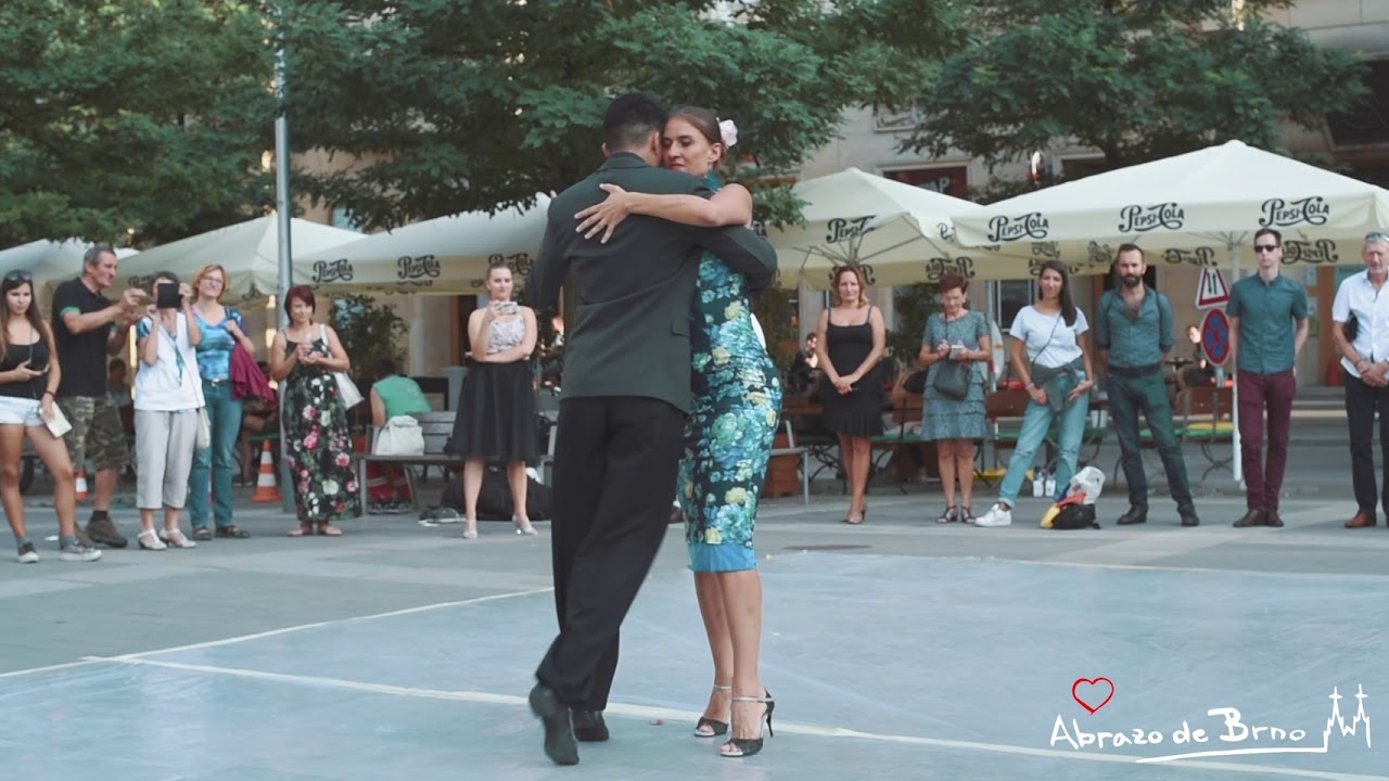 Steky and Joel - calm tango in Brno during Festivalito Un Abrazo de Brno 2018