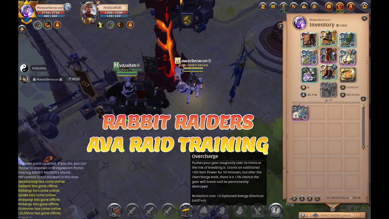 RABBIT RAIDERS AVA RAID TRAINING