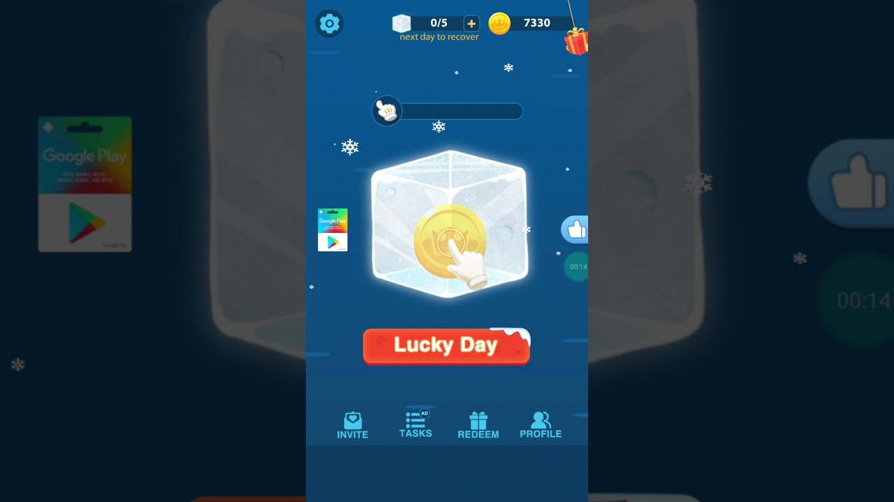 Lucky Ice Cube GANHE Gift cards