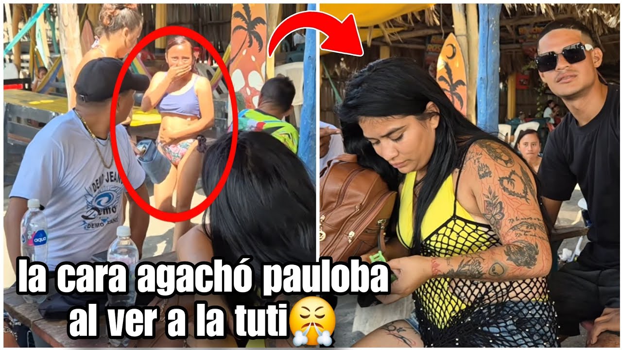 Pauloba agachó la cara de vergüenza al ver que a la Tuti le luce mejor el bikini🤣