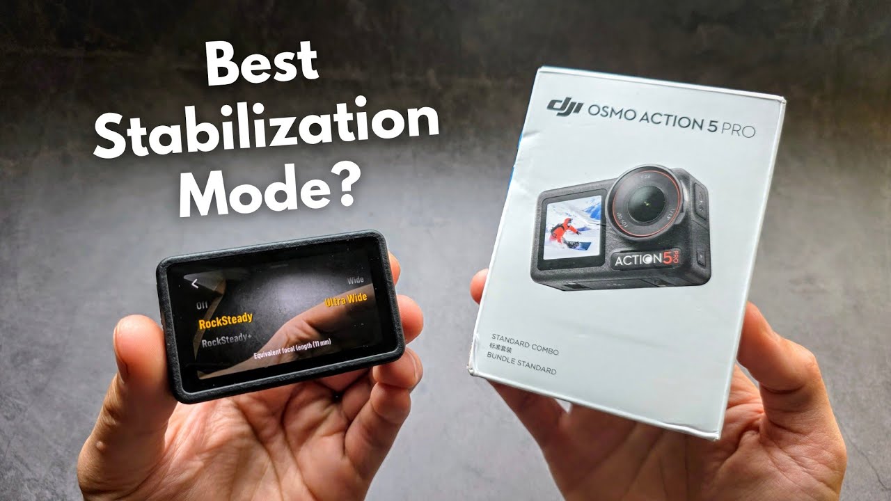 DJI Osmo Action 5 Pro &mdash; какой режим стабилизации лучший? RockSteady, RockSteady +, Horizon