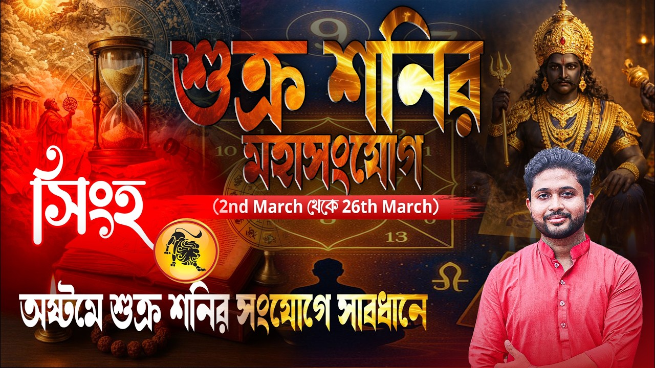 সিংহ 🦁 রাশি। Leo Sign 🦁 ♌। শুক্র শনির মহাসংযোগ ।