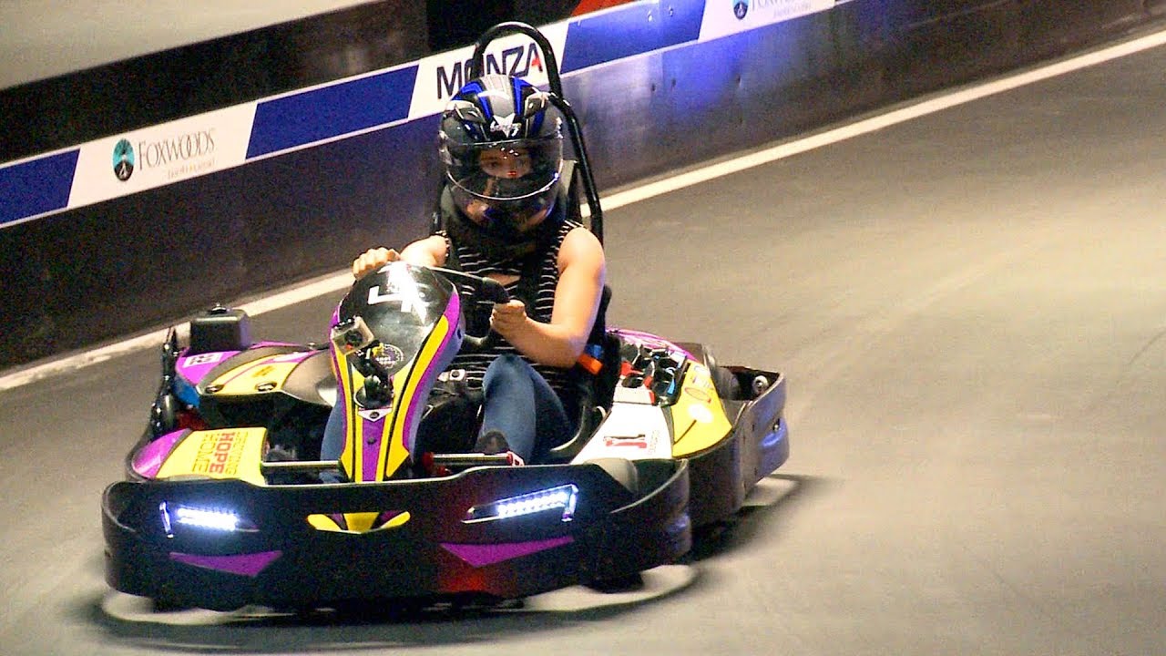 Hitting the course at Monza World-Class Karting at Foxwoods