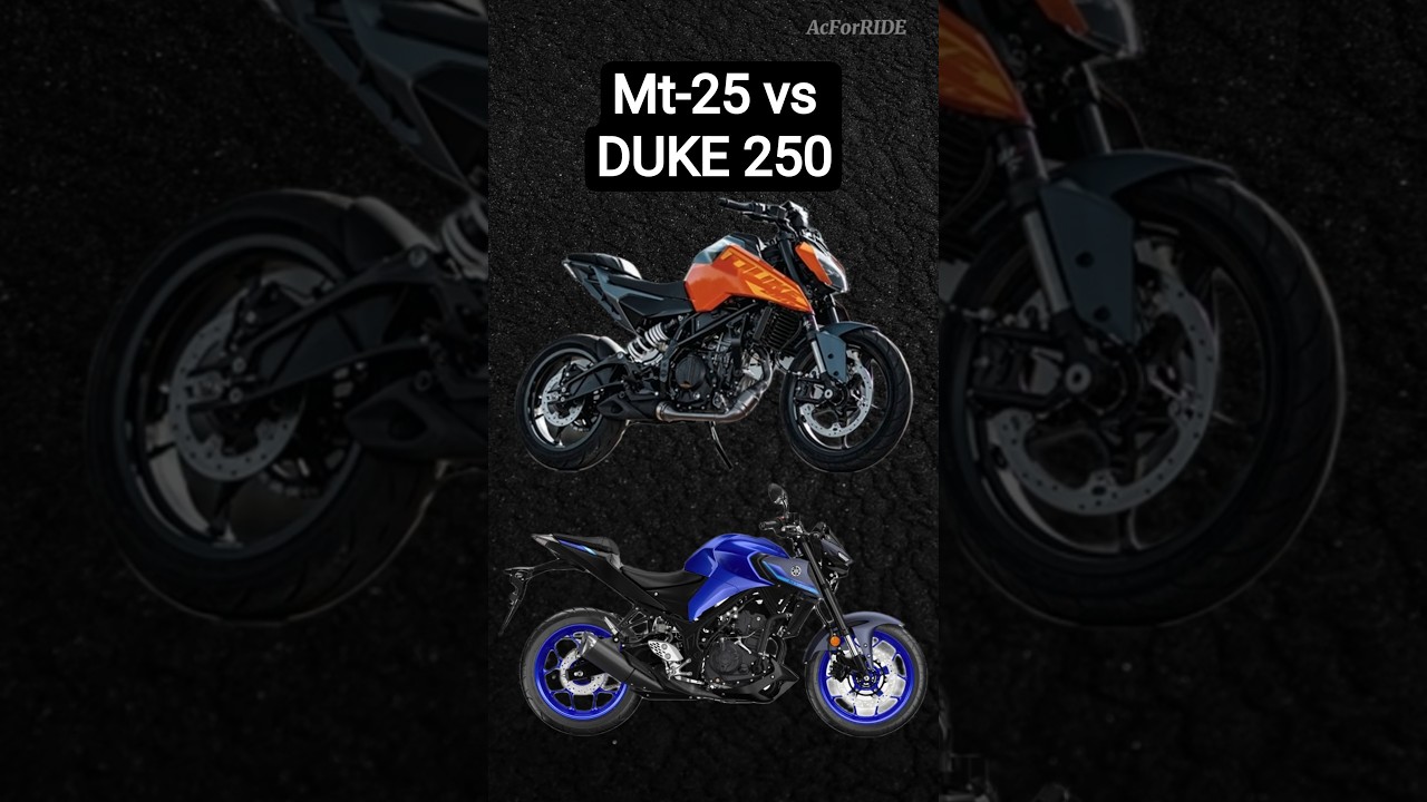 KTM Duke 250 vs .YAMAHA MT 25! Hangi Motosiklet Sana G&ouml;re? #ktm #yamaha #duke250 #keşfet #trend