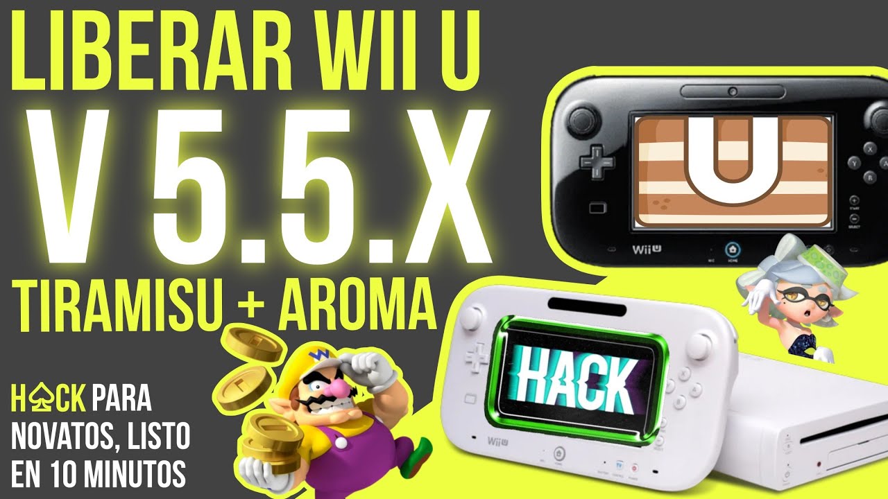 LIBERAR WII U 5.5.X TIRAMISU + AROMA ||  UNICAMENTE CON UNA SD || TUTORIAL FÁCIL Y BIEN EXPLICADO