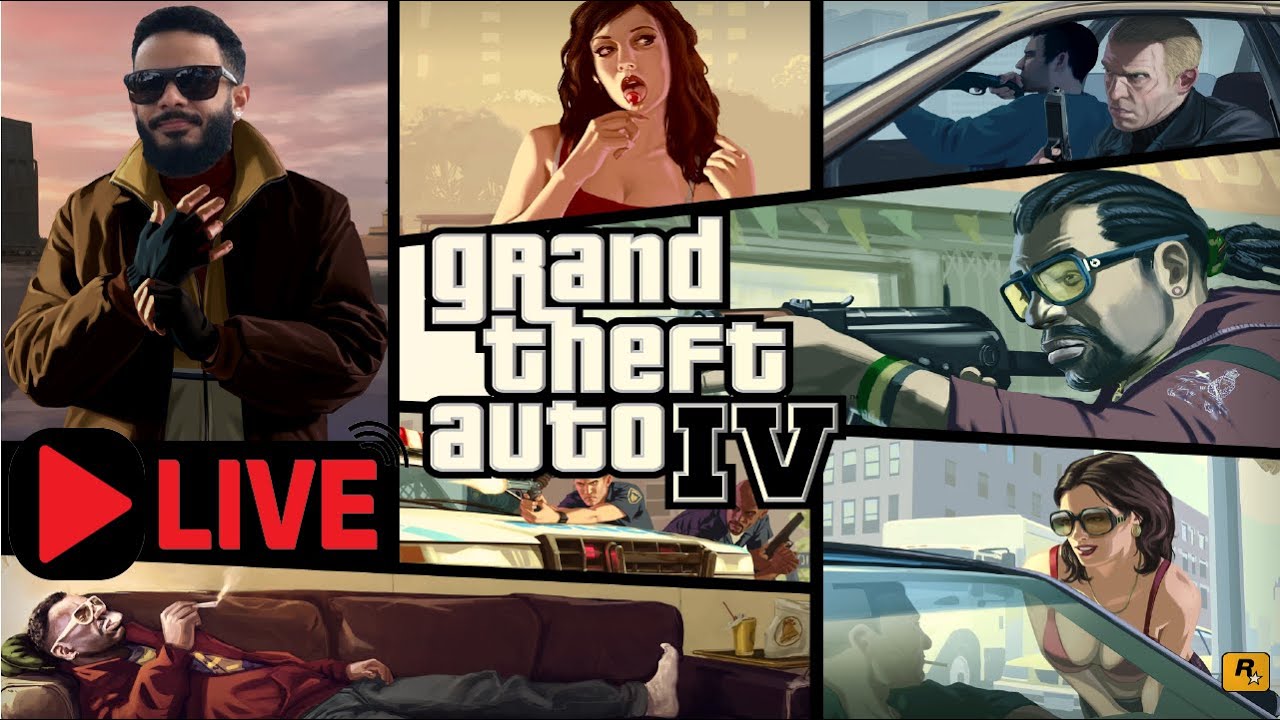 Live GTA 4 #1.1 (VERSAO PS3) | Começando a gameplay | Rumo ao GTA 6!  #gta #gta4  #grandtheftauto