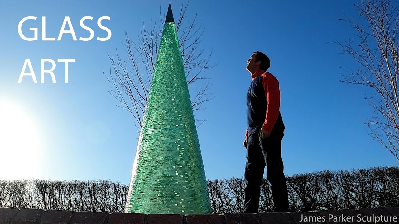 GLASS ART | 'Cone' | Installing a Huge Glass Sculpture