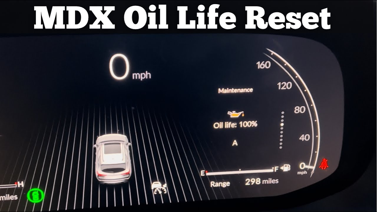 2022 -2024 Acura MDX - How To Reset Oil Life To 100% & Clear Oil Change Service Maintenance Reminder