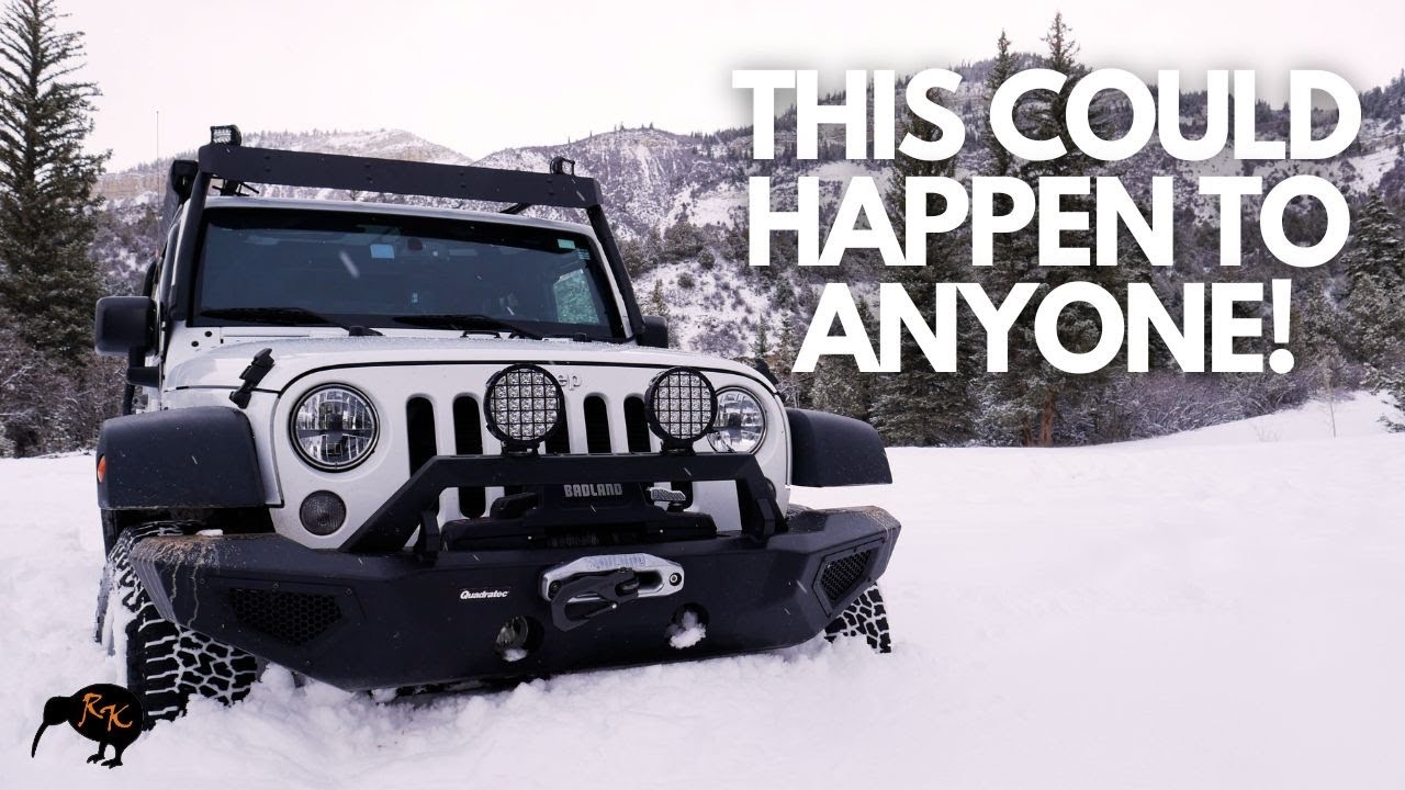 JEEP WRANGLER STUCK IN SNOW | 4wd Adventure | Winter Wheeling | How far can we go? | Utah Storm |