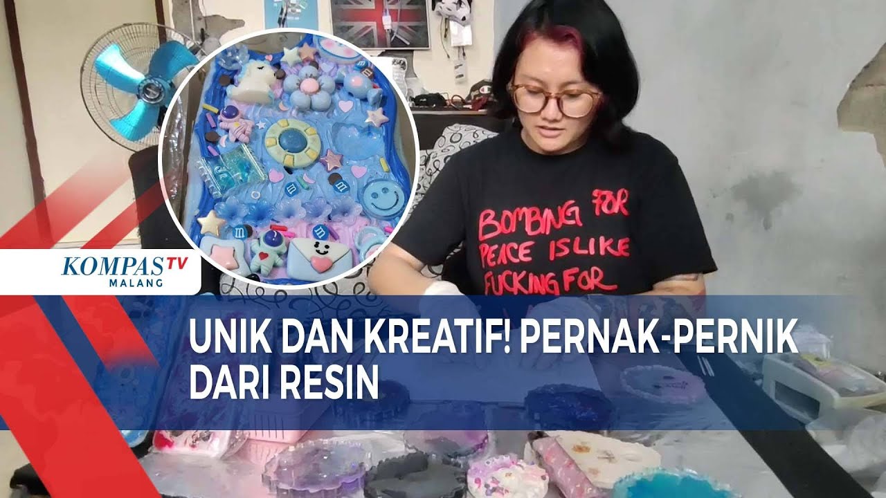 Kreatif! Ibu Rumah Tangga di Malang Buat Pernak-Pernik dari Resin