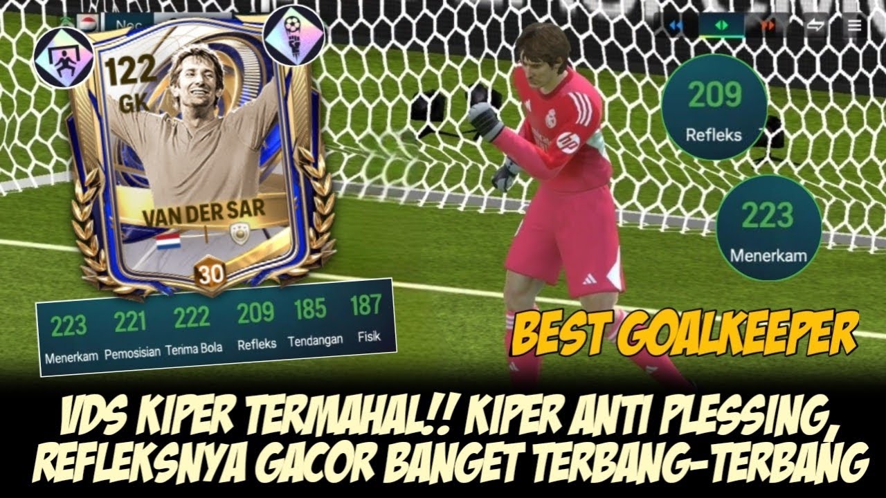 VAN DER SAR TERMAHAL!! Kiper Anti Plessing, Refleks Gacor Bet, Lawan Auto Frustasi‼️- FC MOBILE