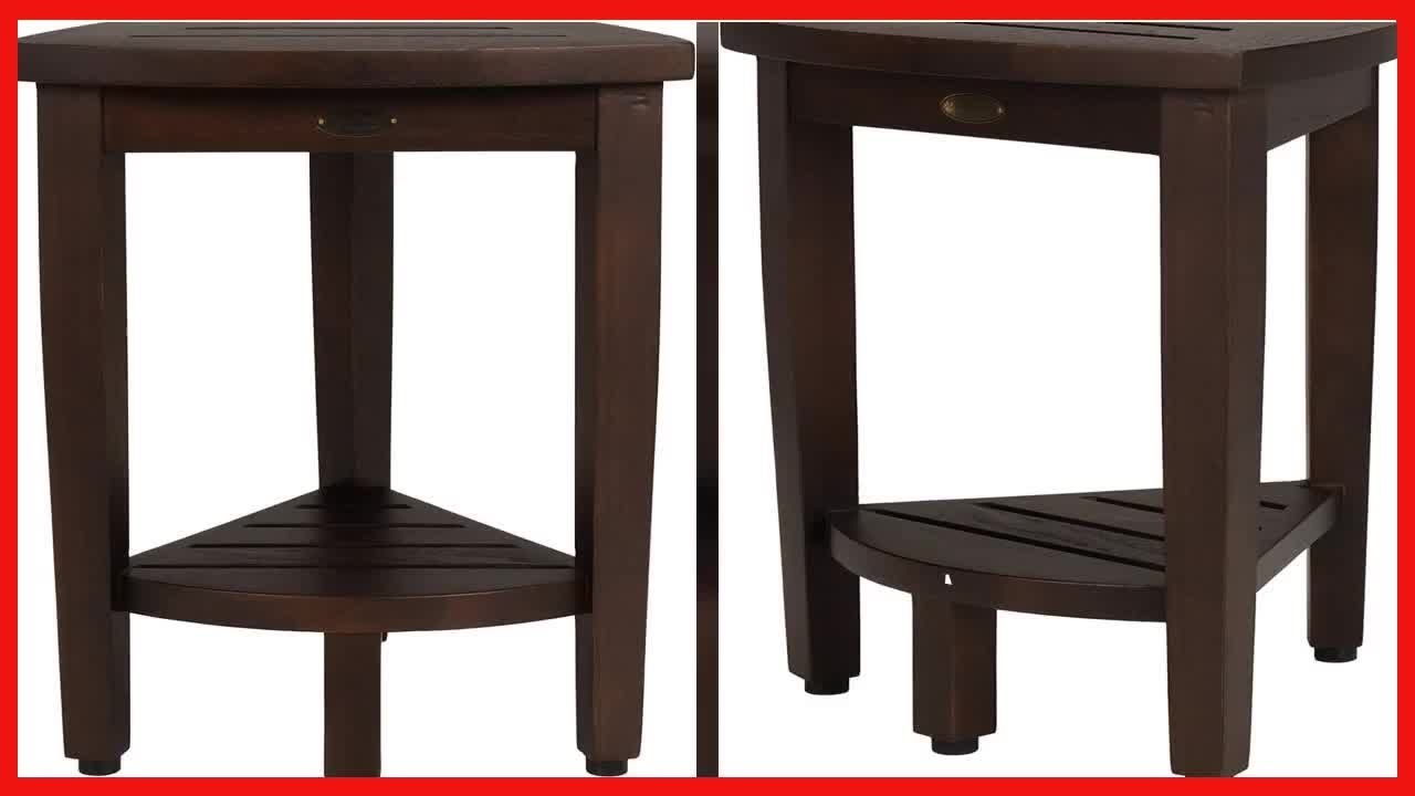 Decoteak Snazzy Corner Wood Shower Shelf (Non Assembled)