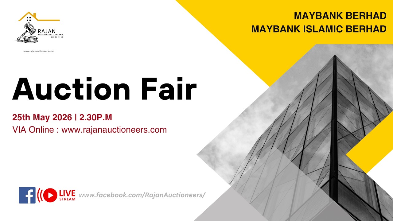 Maybank Berhad / Maybank Islamic Berhad Auction Fair (25/05/2026 - 2:30PM) VIA Online Bidding