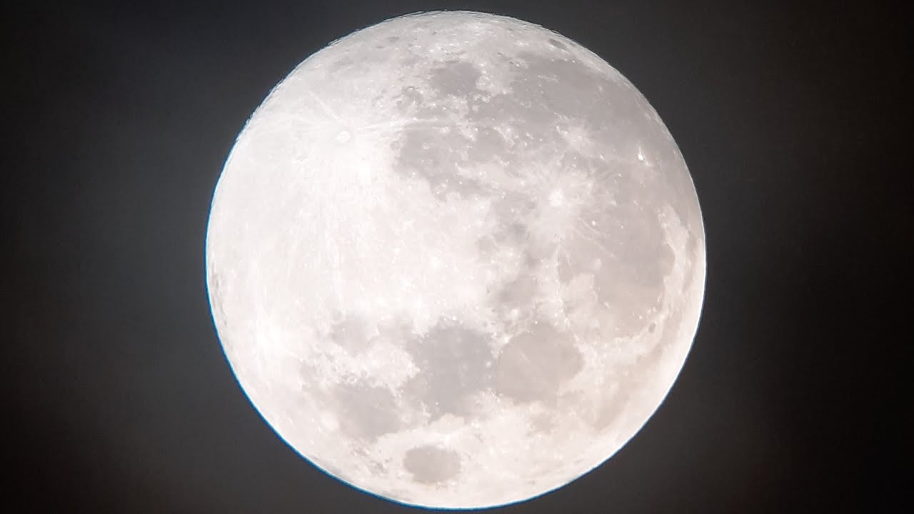 🔴LIVE: Snow Moon 2026 🌕 | 99.8% Near Full Moon Craters | Telescope + Phone