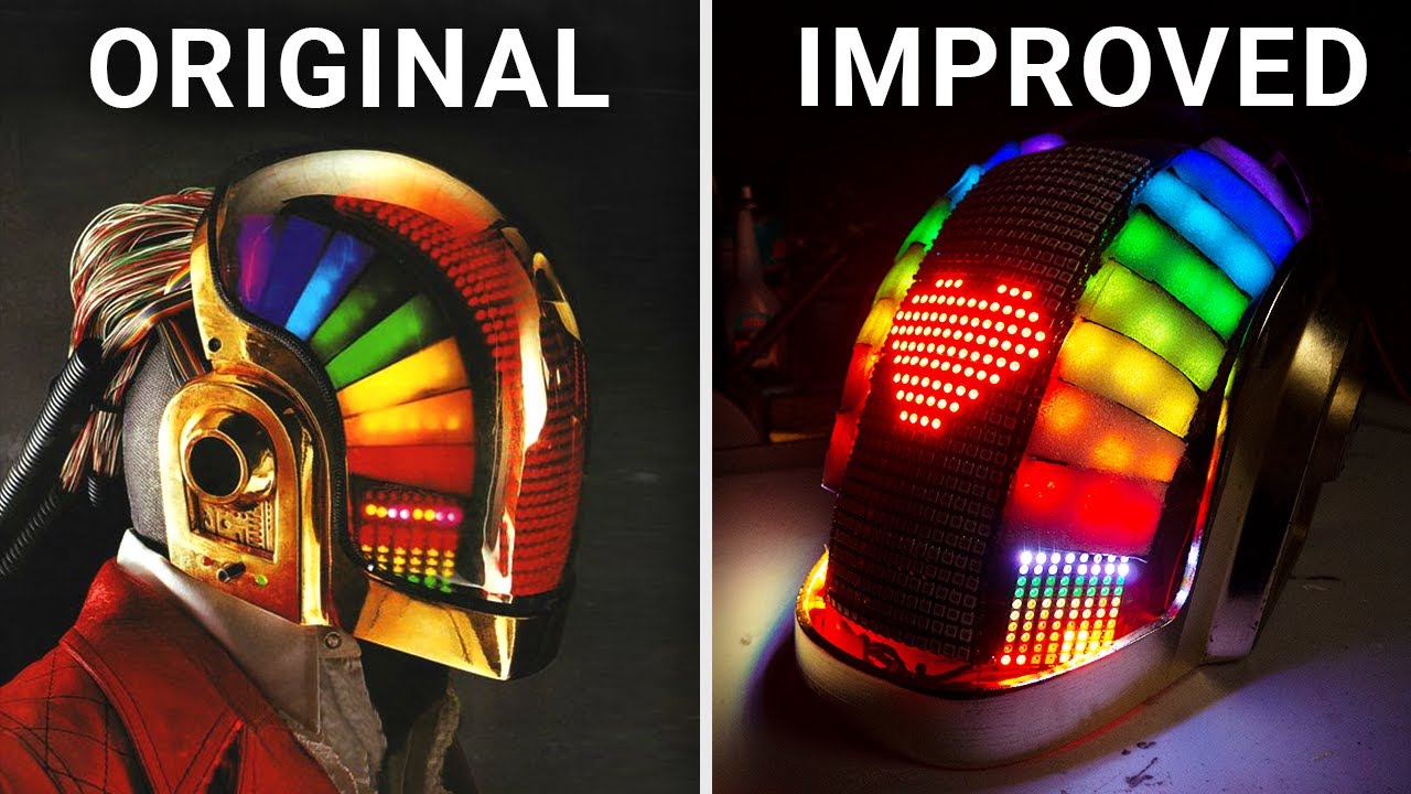 AWESOME Daft Punk Helmet with Full LED Display!