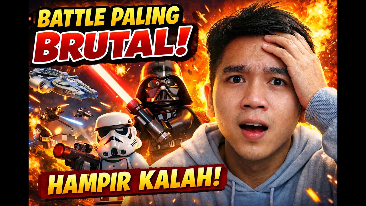 🔥Battle Paling Brutal di LEGO Star Wars! Hampir Kalah di Akhir!