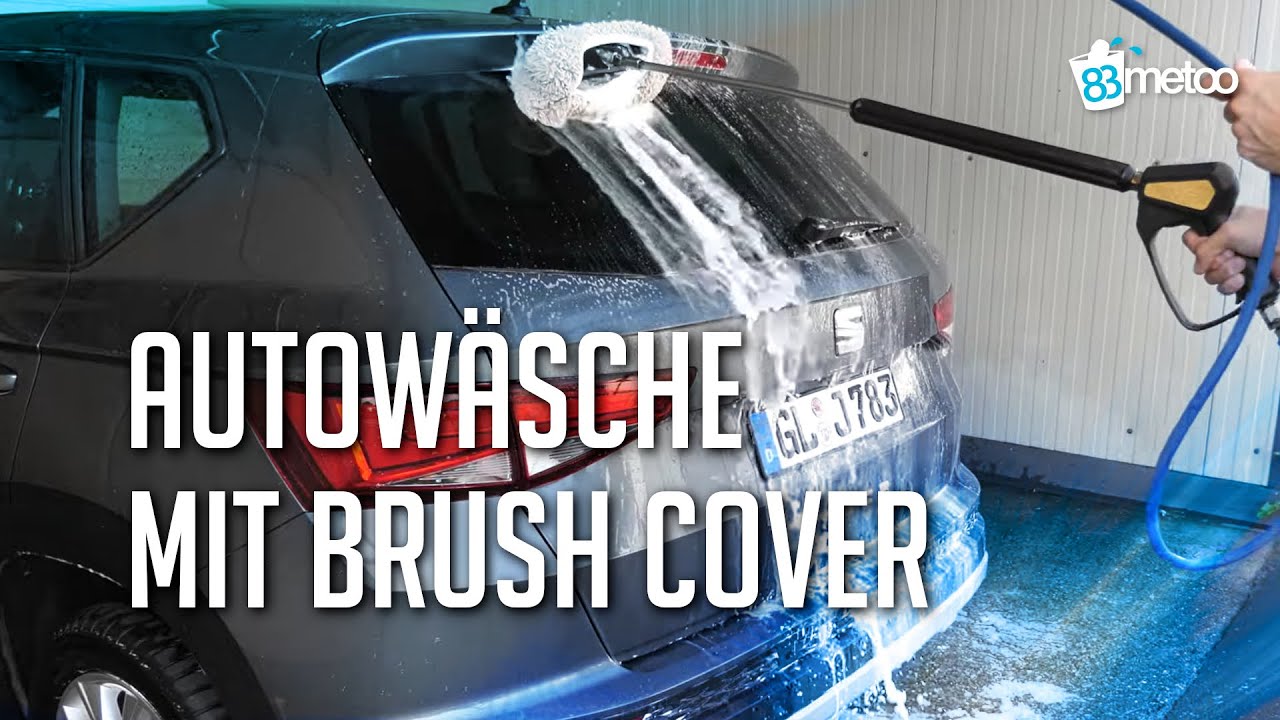 Katzenwäsche: Auto mit Brush Cover in Waschbox reinigen