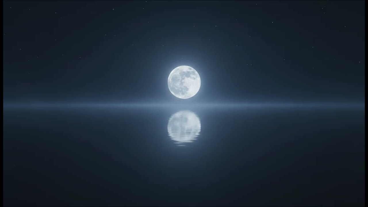 432Hz Calm Sleep Sounds 🌌 Quiet Moonlight on Water