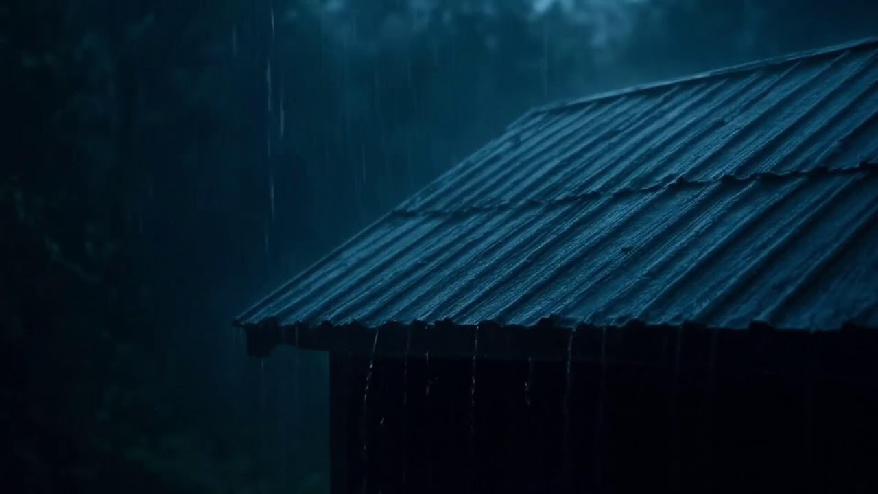 Rainfall in the Woods Heard from a Shelter UHD