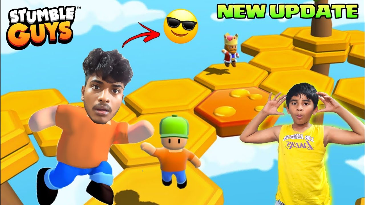 Me And My Cousin Played Stumble Guys New Update|On Vtg!