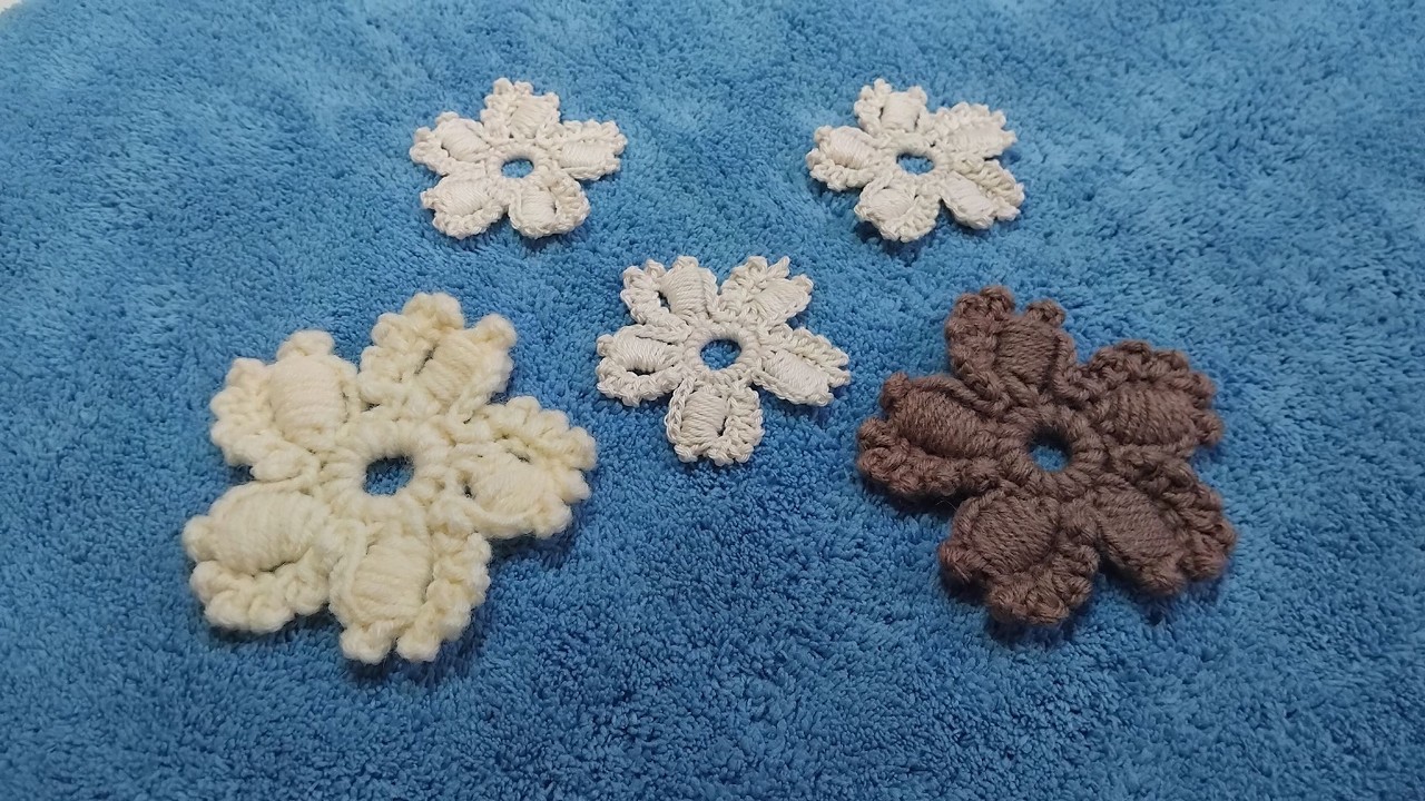 Маленький цветок 🌼 Ирландское кружево. irish crochet. 