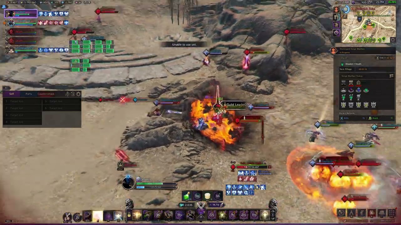 Throne and Liberty  : Talandre  Siege POV Ravager