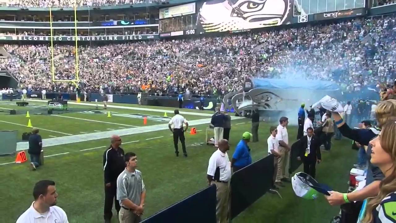 Seahawks Intro Loudest Crowd Ever!!