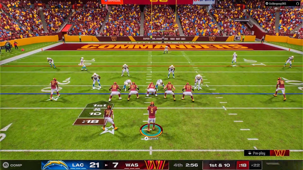 Tough Comeback! Madden 25 Online H2H! Commanders vs Chargers PS5 Gameplay