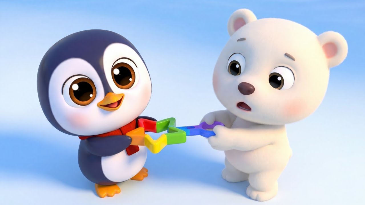 Pingui il Pinguino Gioca nella Neve ❄️🐧 | Canzone per Bambini Piccoli | Musica per Bambini