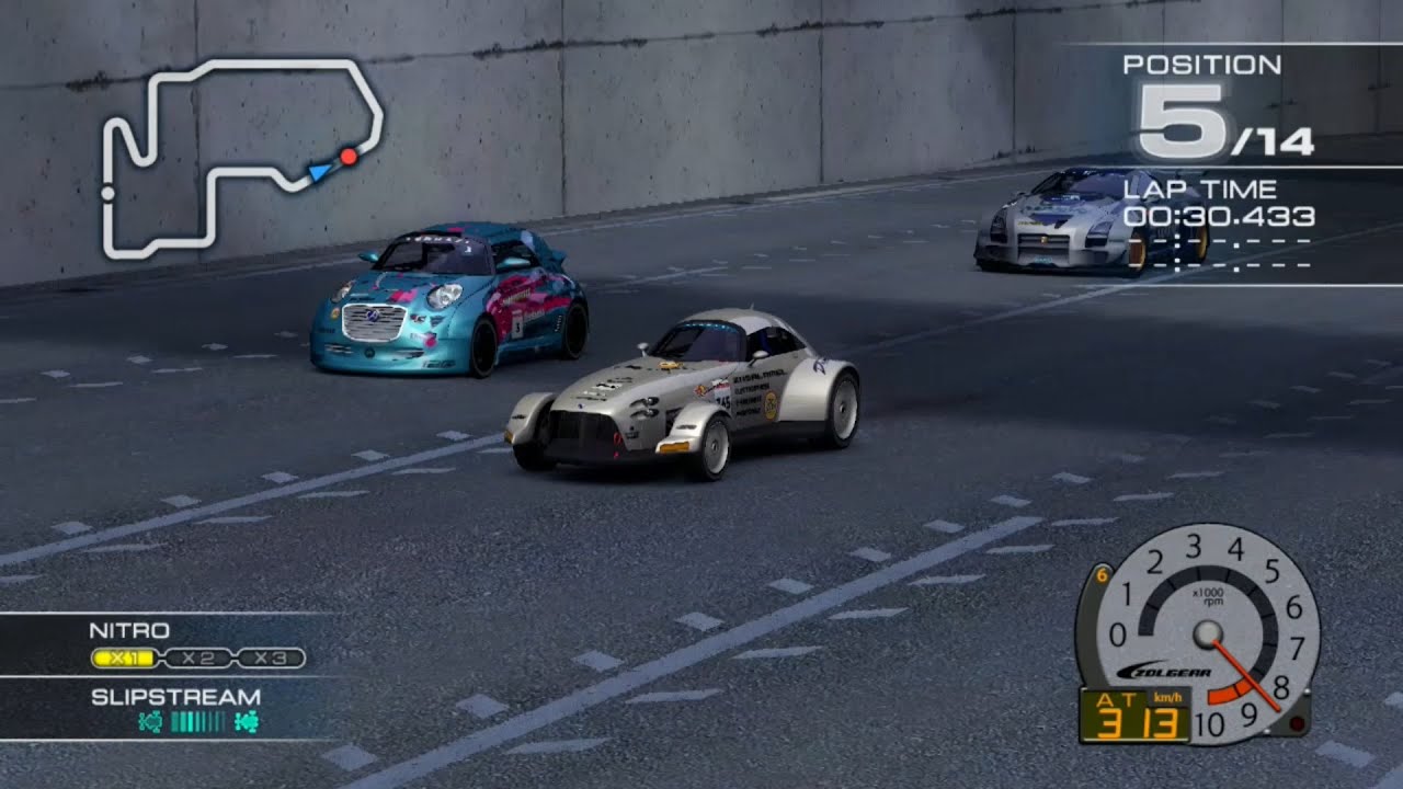 Ridge Racer 7 Maker's Trial KILIK with Starnose at Airport Lap R [Spectator view]