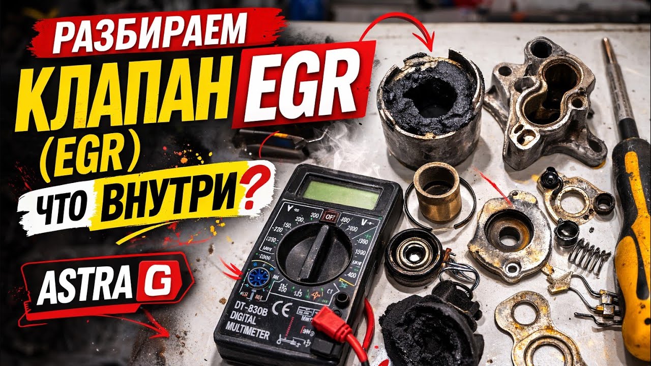 №103. Разбираем Клапан EGR (ЕГР) Что внутри? Astra G