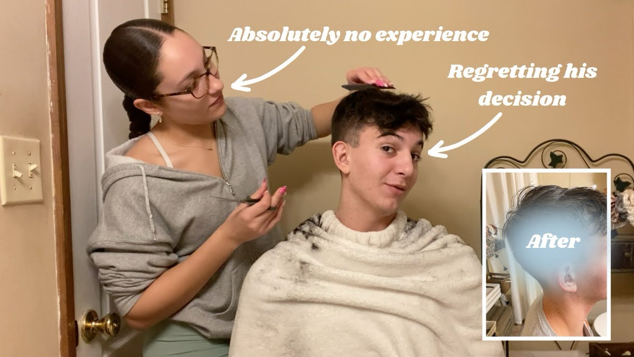 CUTTING MY BOYFRIENDS HAIR WITH NO EXPERIENCE