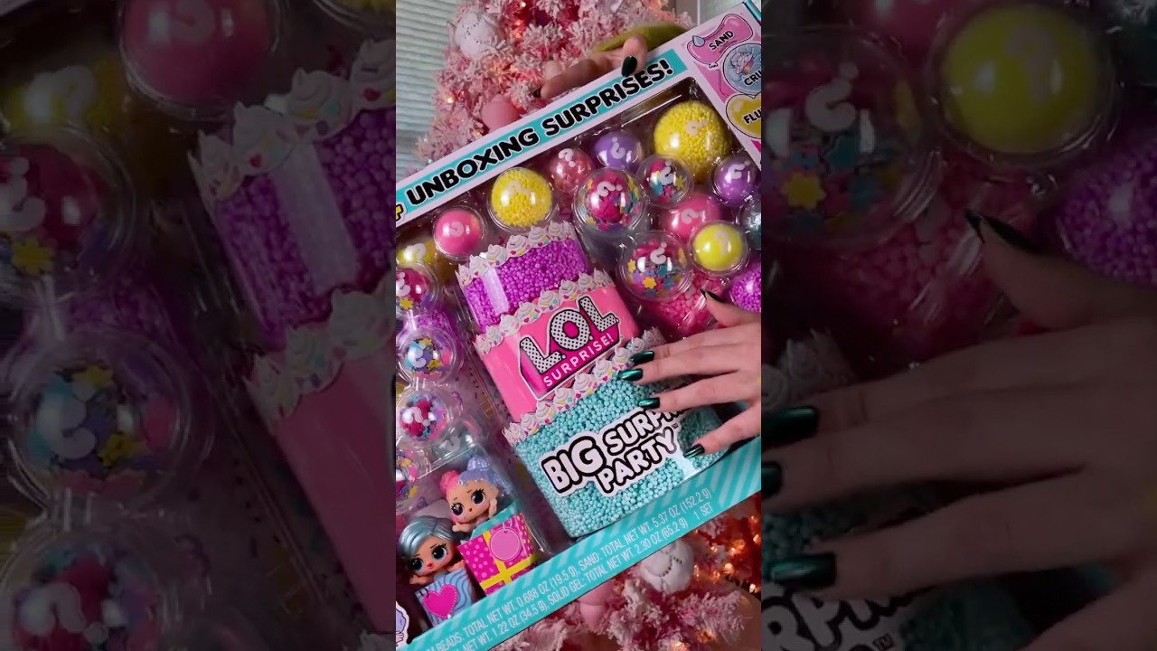 [ASMR] L.O.L. SURPRISE *BIG* SURPRISE PARTY! 🎉🎈🥳 Advent Day 24 #lolsurprise #asmrunboxing #shorts