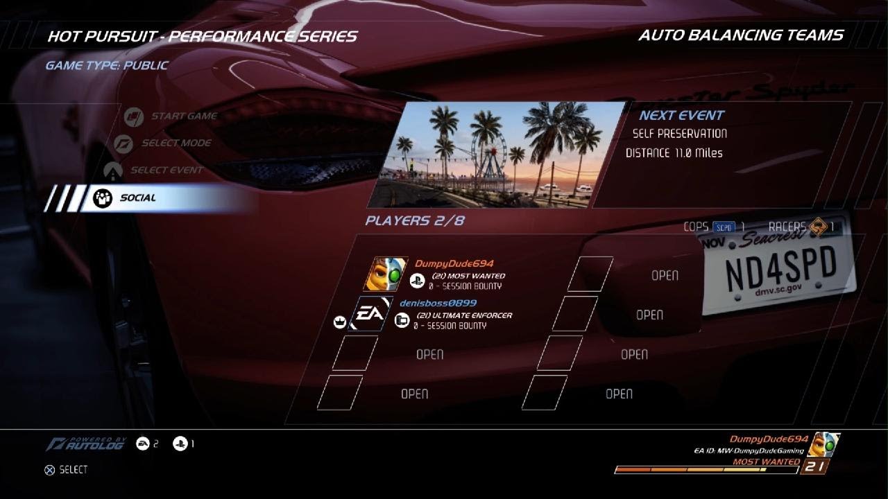 NFS Hot Pursuit Remastered: Online - Hot Pursuit - Performance Series: Self Preservation 2