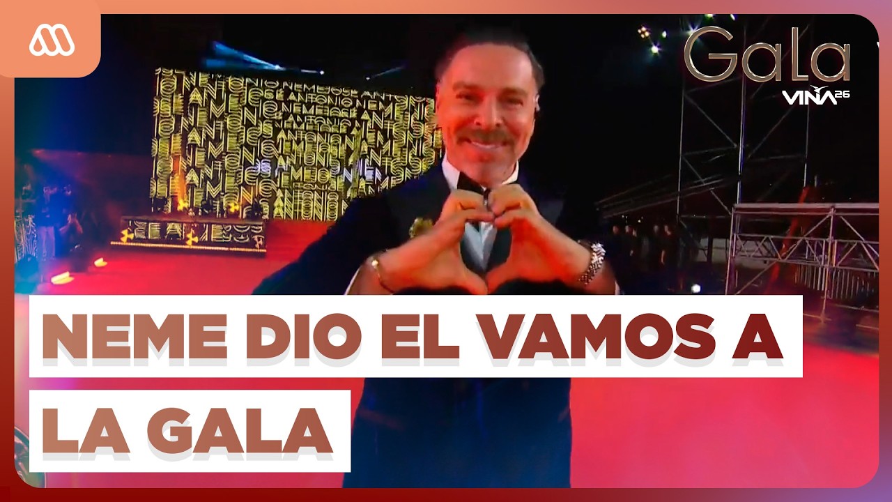 Jos&eacute; Antonio Neme dio el VAMOS a la Gala del Festival de Vi&ntilde;a del Mar 2026 con especial show