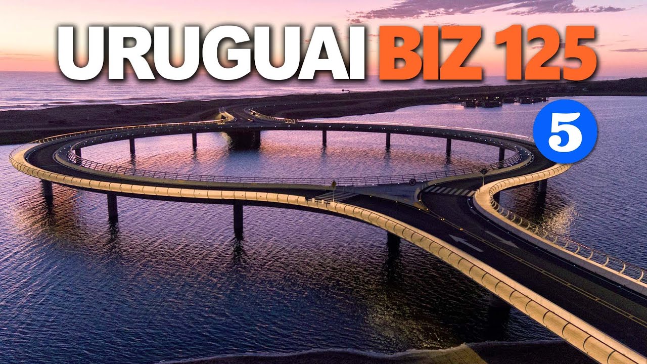 URUGUAI DE BIZ 125 - ep.5 - Puente de la Laguna Garzón, La Paloma, La Pedrera - Primeira abastecida