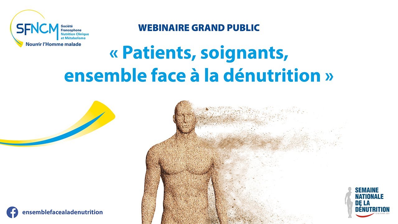 Webinaire 18 novembre : Patients, aidants, soignants, ensemble face à la dénutrition